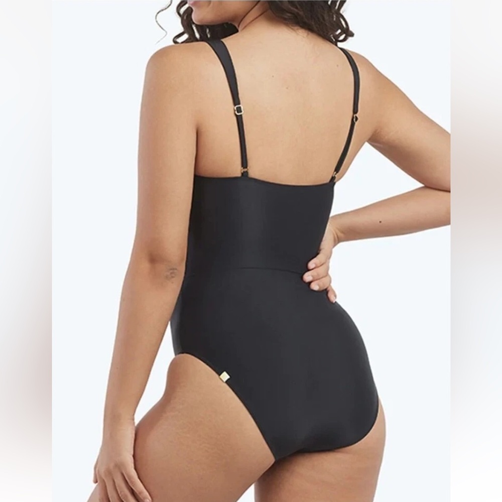 Summersalt The Cinched Solid Black One-Piece Swim… - image 3